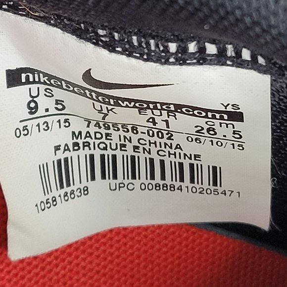 Nike Internationalist TP Women's Shoes Black/Red/White 749556-002 US Size 9.5 - Picture 8 of 8